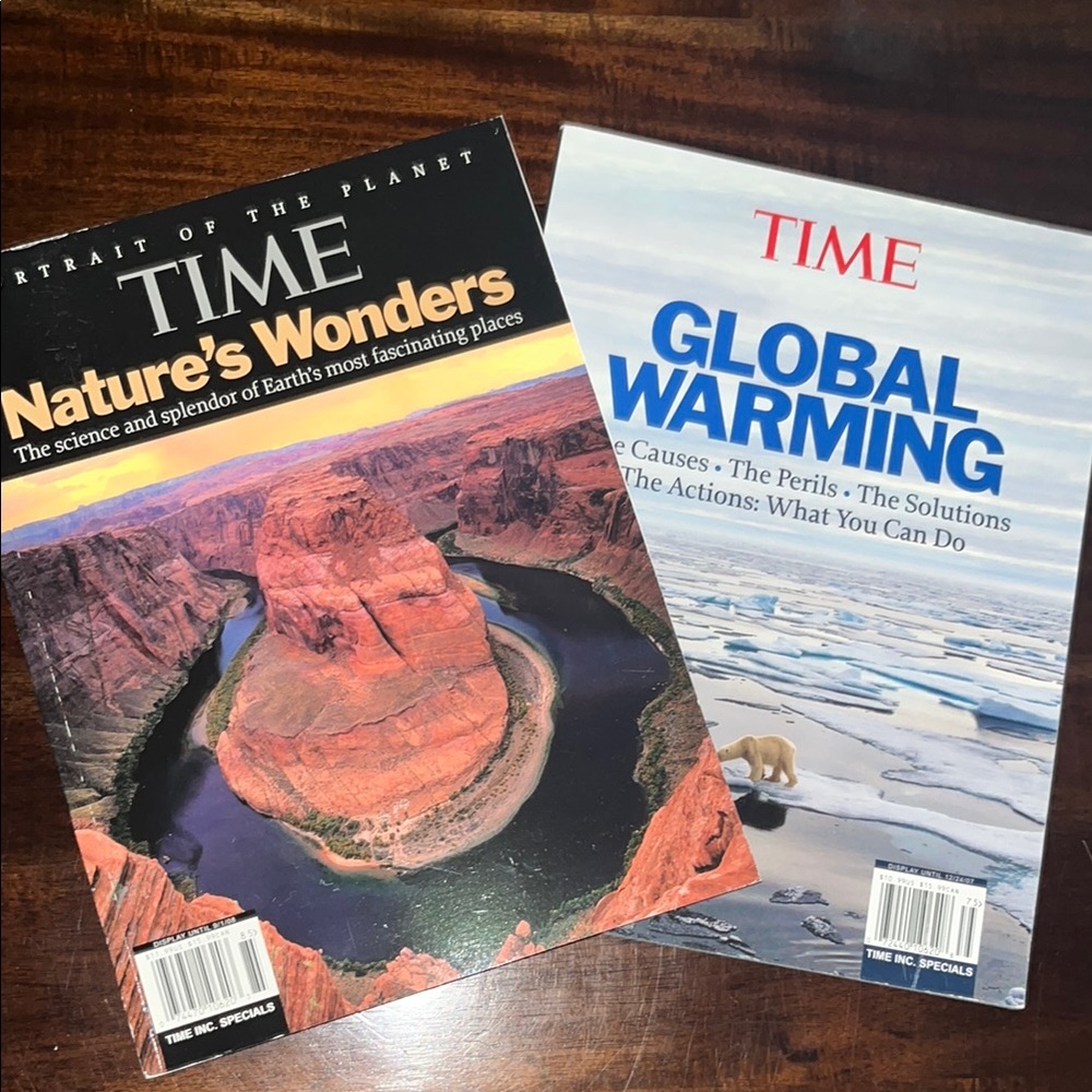 🌷 TIME Magazine Bundle - Nature's Wonders & Global Warming